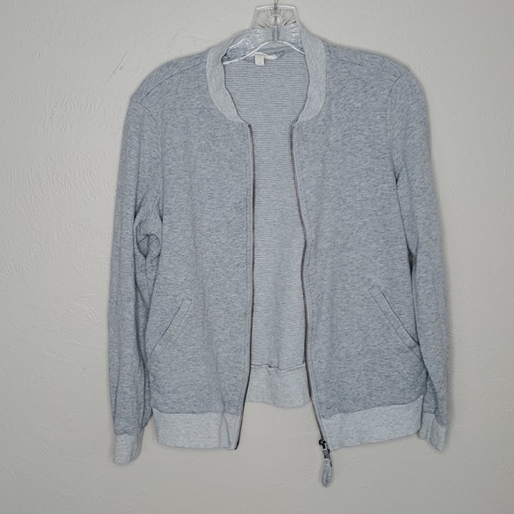 Eileen Fisher Organic Cotton Knit Bomber Jacket - Picture 5 of 6